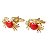 Men's Crab Crystal Cufflinks Wedding Jewelry