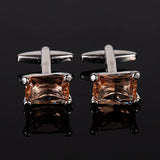 French Shirts Cufflinks Crystal Zircon Business Banquet Wedding Jewelry
