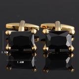 French Shirts Cufflinks Crystal Zircon Business Banquet Wedding Jewelry
