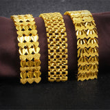 24k Pure 15mm Rope Shape Hand Chain 999 Bracelet Bangle