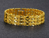 24k Pure 15mm Rope Shape Hand Chain 999 Bracelet Bangle