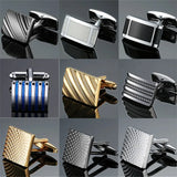 Men's Crystal Ball Cufflinks Silver Shirt Cuff Links