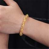 Men's Goldplated Double Dragon Chain Bracelet BL0556