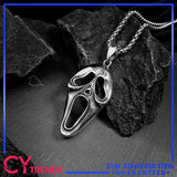 Men's Halloween Ghost Face Mask Pendant Necklace