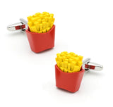 Men's Hamburger Cufflinks Novel Food Cuff Links