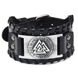 Men's Hand Woven Leather Wristband Bracelet