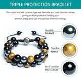 Men's Healing Crystals Bracelets Stylish All-Match For Birthday