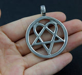 Men's Hearta gram Heart Pentagram Pendant Charm