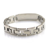 Men's Stainless Steel Chain Link Bracelet High Polish 8.86inches SS033B