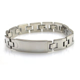 Men's Stainless Steel Chain Link Bracelet High Polish 8.86inches SS033B