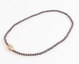 Men's Hematite Bead & Carving Pendant Bracelet
