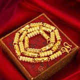 Men's 24K Plated 999 Golden Dragon Necklace Chain