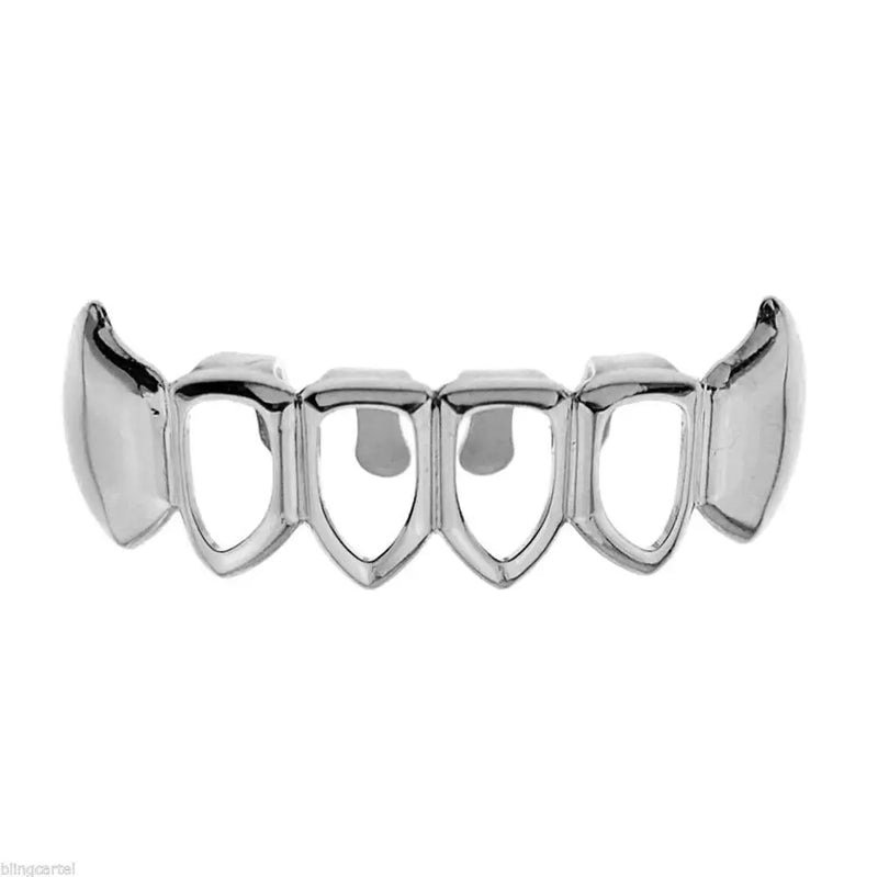 Men's Hip Hop Fang Grillz Set Rapper Jewelry