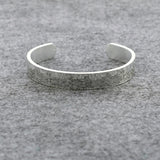 Men's Steel Bindling Flower Cuff Bangle Bracelet
