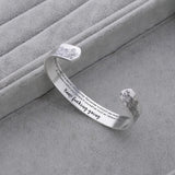 Men's Steel Bindling Flower Cuff Bangle Bracelet