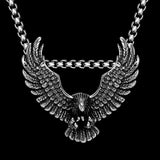 316L Stainless Steel Eagle Pendant Necklace Chain