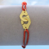 925 Silver Handcuffs Bracelet For Women With Adjustable Rope