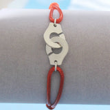 925 Silver Handcuffs Bracelet For Women With Adjustable Rope
