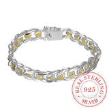 925 Silver Bracelet 10mm Width Unisex Jewelry