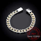 925 Silver Bracelet 10mm Width Unisex Jewelry