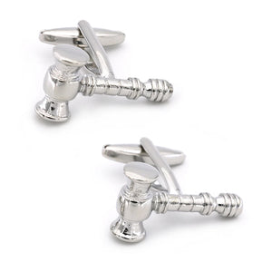 Men's Judge Cuff Links in Copper and Silver