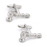Men's Judge Cuff Links in Copper and Silver