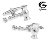 Men's Judge Cuff Links in Copper and Silver