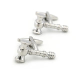 Men's Judge Cuff Links in Copper and Silver