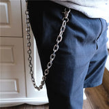 Skull Biker Link Chain Wallet Keychain for Men