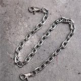 Skull Biker Link Chain Wallet Keychain for Men