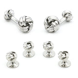 Men's Copper Knot Cuff Links Swallowtail Set