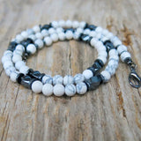 Men's Lapis Lazuli Necklace, Mens Beaded Choker