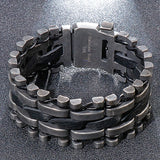 Men's Leather Bracelet with Skull Head Snake Vintage Stainless Steel