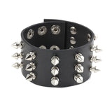 Men's Leather Bracelet Riveting Nail Bracelet Punk