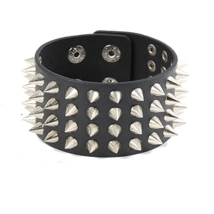 Men's Leather Bracelet Riveting Nail Bracelet Punk