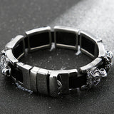 Stainless Steel Tiger Head Chain Bracelet 19MM