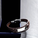 Multilayer Braided Men's Leather Bracelets