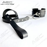 Men's Leather Necklace Set BDSM Neck Harness Gothic Cosplay