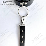Men's Leather Necklace Set BDSM Neck Harness Gothic Cosplay