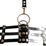 Men's Leather Necklace Set Bdsm Neck Harness Gay Sissy Slave Leash