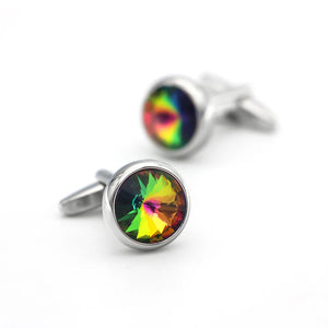 Men's Crystal Cuff Links Copper Material & Retail