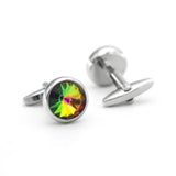 Men's Crystal Cuff Links Copper Material & Retail