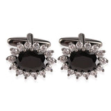 Men's Rhinestone Crystal Cufflinks French Shirt Cuff Links