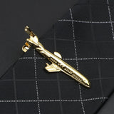 Men's Metal Tie Clip Airplane Beard Sword Dinosaur Pen Guitar Shape