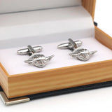 Men's Silver Star Movie Cuff Links Copper Material Cufflinks