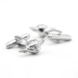 Men's Silver Star Movie Cuff Links Copper Material Cufflinks