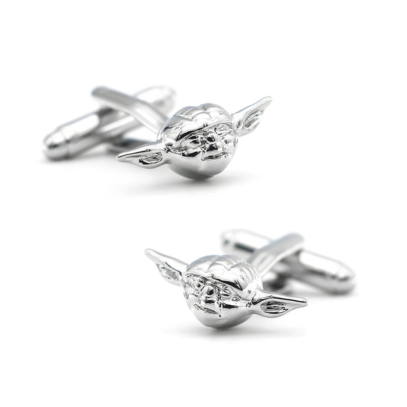 Men's Silver Star Movie Cuff Links Copper Material Cufflinks