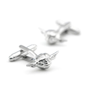 Men's Silver Star Movie Cuff Links Copper Material Cufflinks