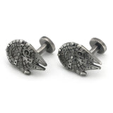 Vintage Gunblack Airship Cufflinks, Brass Film Cuff Links