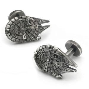 Vintage Gunblack Airship Cufflinks, Brass Film Cuff Links